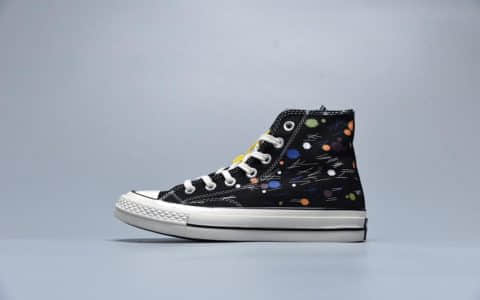 匡威Converse Chuck 70张艺兴同款涂鸦手绘公司级三星标高帮男女帆布鞋 货号：162210C