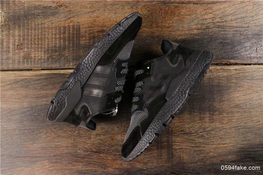 阿迪达斯Adidas Nite Jogger 2019真标高品质夜行者复古跑鞋原厂材料原厂真爆大底3M反光设计 货号：CG7098