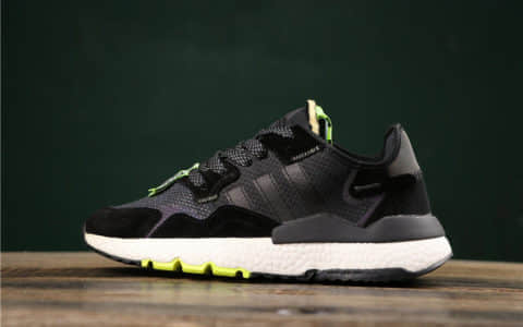 阿迪达斯Adidas Nite Jogger 2019 Boost夜行者真标高品质王嘉尔同款炫彩反光上海限定配色复古休闲运动跑鞋 货号：EG2202