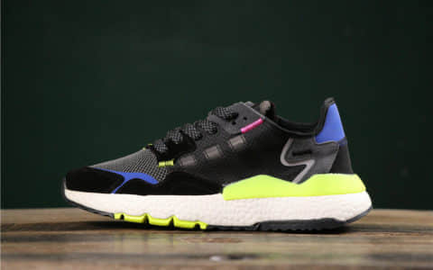 阿迪达斯Adidas Nite Jogger 2019 Boost夜行者网布搭配麂皮拼接打造鞋面真标高品质原厂大底 货号：EE9462