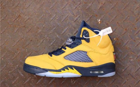 Air Jordan 5 SP Michigan高帮密歇根 乔丹GET毒版AJ5鞋舌采用3M反光材质 货号：CQ9541-704