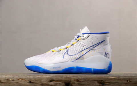 Nike Zoom KD 12 EP白蓝 耐克公司级杜兰特12代原盒原标实战篮球鞋 货号：AR4230-100