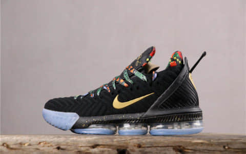 Nike Lebron Xvi EP黑冰蓝夜光 耐克公司级勒布朗詹姆斯16代签名战靴全明星王座 货号：CL1518-001