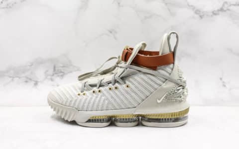 Nike Lebron Xvi EP米白 耐克纯原级勒布朗詹姆斯16代原盒原标原厂钢印雄狮浮雕 货号：BQ6583-100