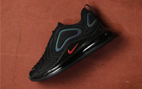 Nike Air Max 720炫彩黑 耐克真标高品质全掌炫彩气垫原厂大底 货号：997202-003