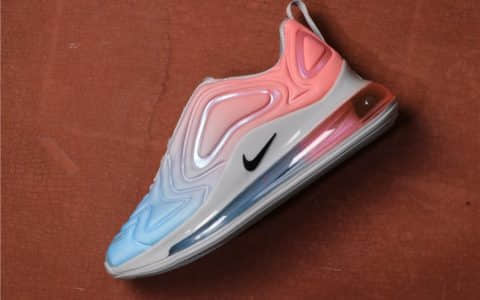 NIKE Air Max 720渐变粉蓝 耐克真标高品质全掌渐变蓝粉气垫氮气高回弹 货号：997202-600