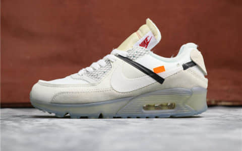 Nike Air Max 90 x Off -White全白 耐克联名OW公司级高品质复古气垫鞋 货号：AA7293-100