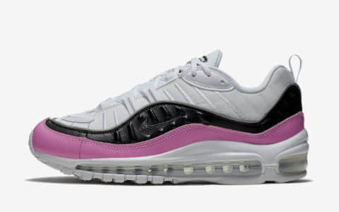 Nike Air Max 98 SE WMNS“China Rose”耐克Max98全新配色中国玫瑰 货号：AT6640-100