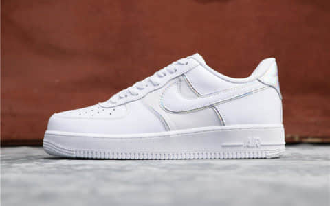 Nike Air Force 1 Low耐克空军一号经典低帮炫彩镭射尾公司级高品质 货号：AT6147-100