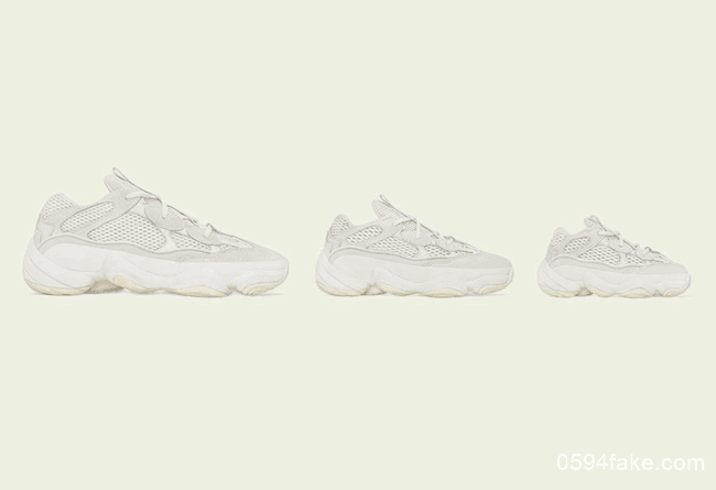 侃爷椰子Adidas Yeezy 500“Bone White”搭载黄油色外底！将于8月份发售！