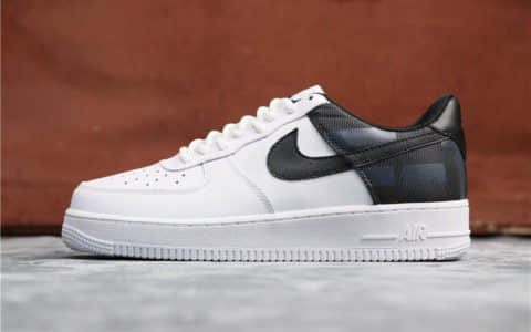 Nike Air Force 1 07 LV8耐克空军一号新配色白黑补丁公司级高品质 货号：AV8363-100