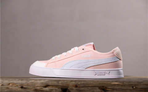 Puma Smash V2 Vulc CV彪马开口笑粉色真标高品质带半码 货号：365968-05
