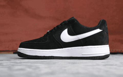 Nike Air Force 1 Have A Nike Day黑白樱桃 耐克阴阳标空军一号真标带半码翻毛皮正确版 货号：BQ8273-001