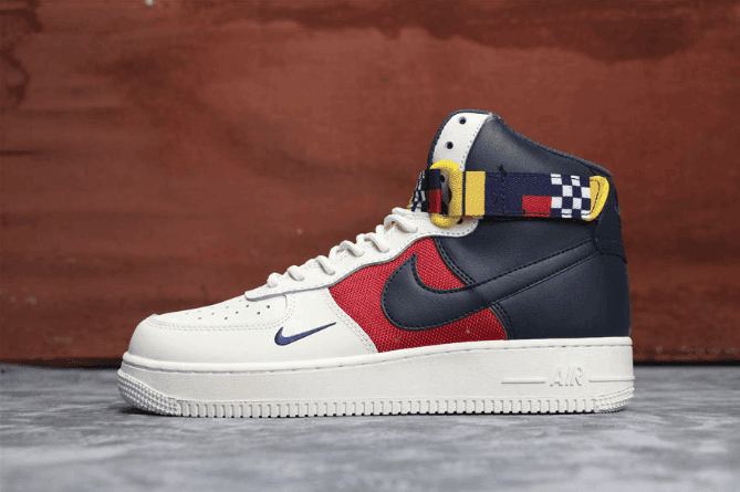 Nike Air Force 1 Nautical Redux红白蓝 耐克真标世界杯航海板鞋 货号：AR5395-100