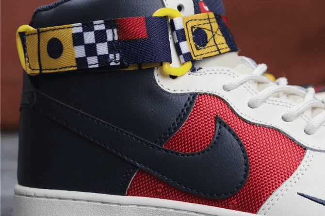 Nike Air Force 1 Nautical Redux红白蓝 耐克真标世界杯航海板鞋 货号：AR5395-100