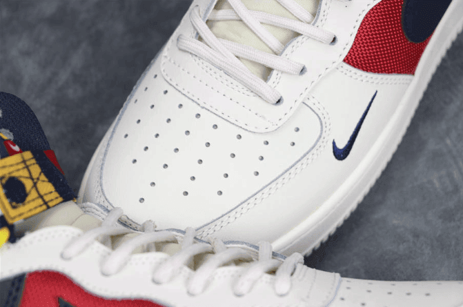 Nike Air Force 1 Nautical Redux红白蓝 耐克真标世界杯航海板鞋 货号：AR5395-100