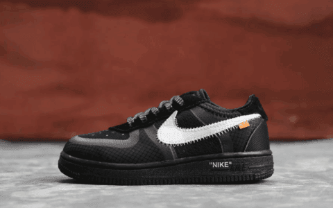 Nike Air Force 1 TD酷黑 耐克空军一号高品质真标OW联名2.0童鞋 货号：BV0853-001