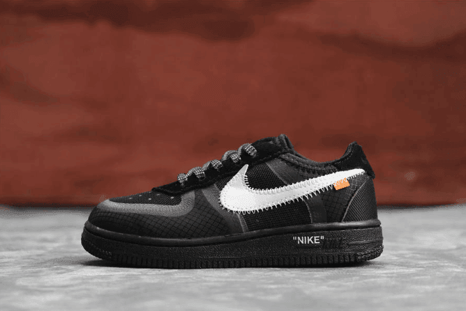 Nike Air Force 1 TD酷黑 耐克空军一号高品质真标OW联名2.0童鞋 货号：BV0853-001