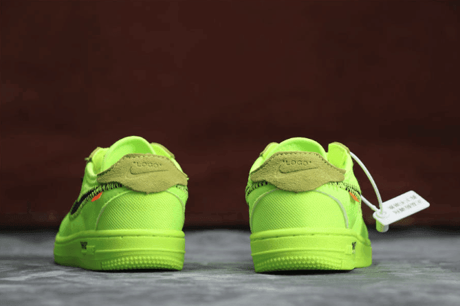 Nike Air Force 1 TD荧光绿  耐克真标品质空军一号OW联名童鞋独立磨具原鞋开膜 货号：BV0853-700
