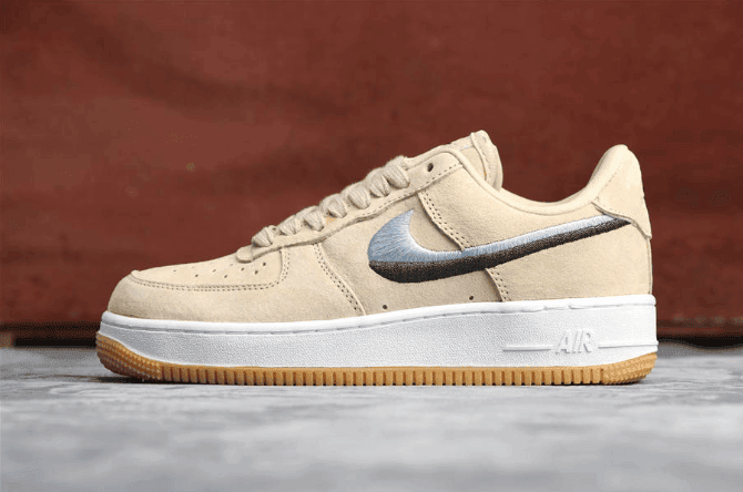 Nike Air Force 1 UPSTEP裸粉 耐克空军一号公司级双色拼接刺绣官方同步更新 货号：898889-801