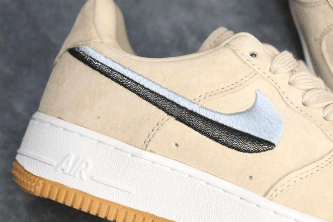 Nike Air Force 1 UPSTEP裸粉 耐克空军一号公司级双色拼接刺绣官方同步更新 货号：898889-801