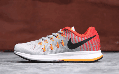 Nike Air Zoom Pegasus 33樱花粉 耐克真标高品质登月33代女款户外运动跑步鞋 货号：831352-001