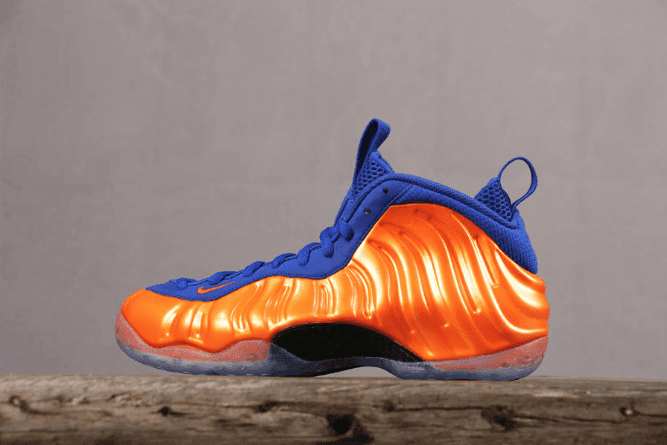 Nike Air Foamposite One“Knicks”橙蓝 耐克纯原真碳尼克斯喷泡 货号：314996-801