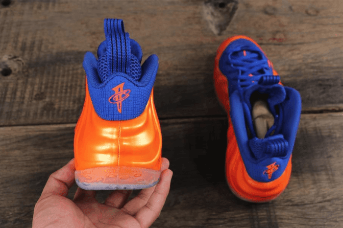 Nike Air Foamposite One“Knicks”橙蓝 耐克纯原真碳尼克斯喷泡 货号：314996-801