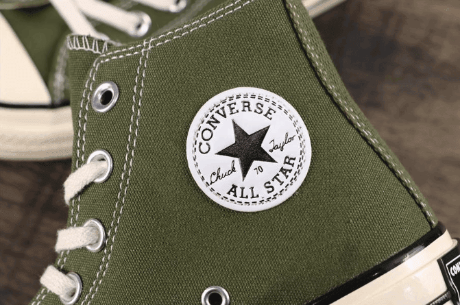 Converse All Star 1970S高帮橄榄绿 匡威1970S真标双围条硫化蓝底虎扑版本 货号：162052C