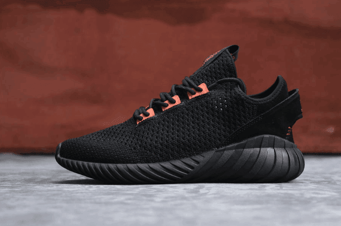 Adidas Tubular Doom Sock PK黑红 阿迪达斯小椰子系列纯原品质管装黑武士针织面料 货号：CG5509