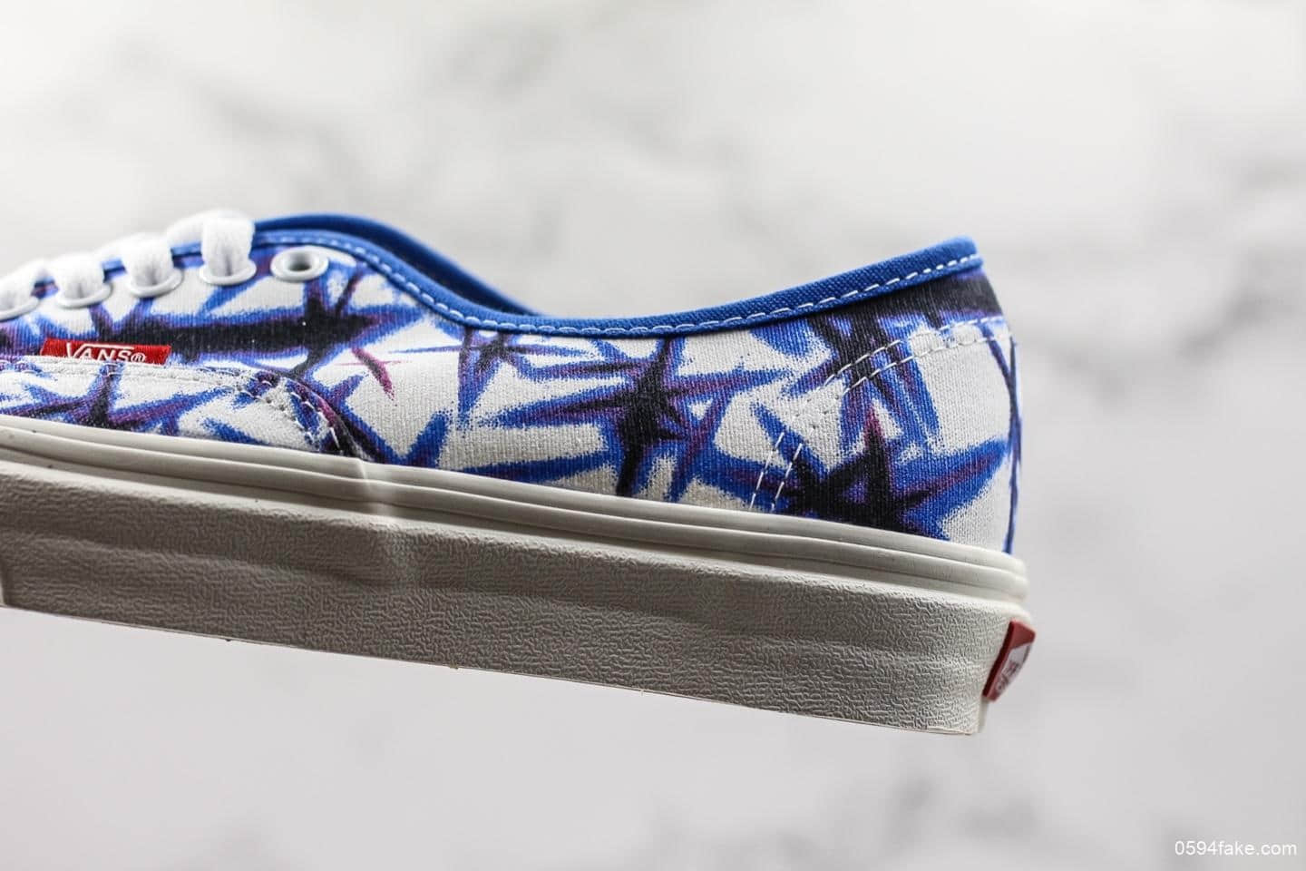 万斯Vans Authentic AUT真标硫化工艺安纳海姆系列扎染彩绘低帮一脚蹬板鞋原地原面原厂数据开发