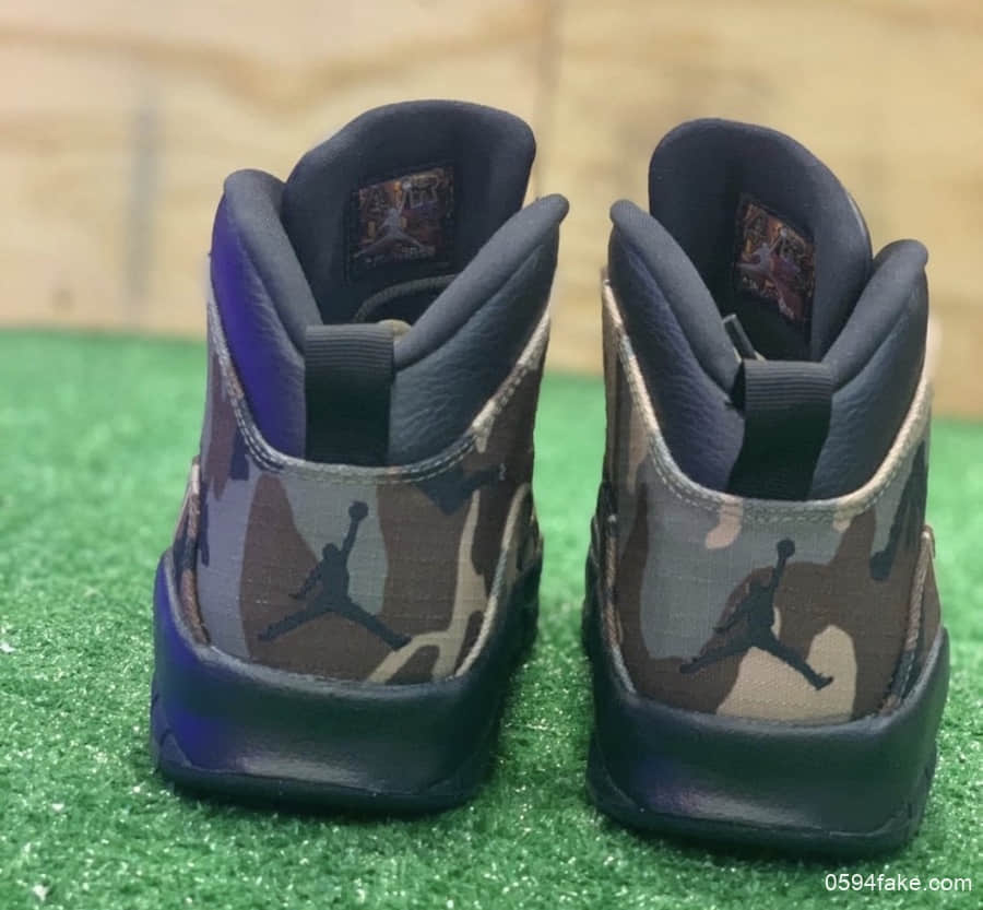 迷彩配色+军用布料！这双Air Jordan 10“Camo”绝对有型！ 货号：310805-200