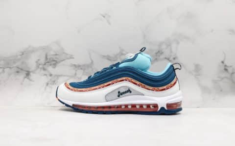 耐克NIKE AIR MAX 97海外限定子弹头97气垫鞋公司级版本复古全掌气垫休闲运动鞋 货号：CQ4818-400