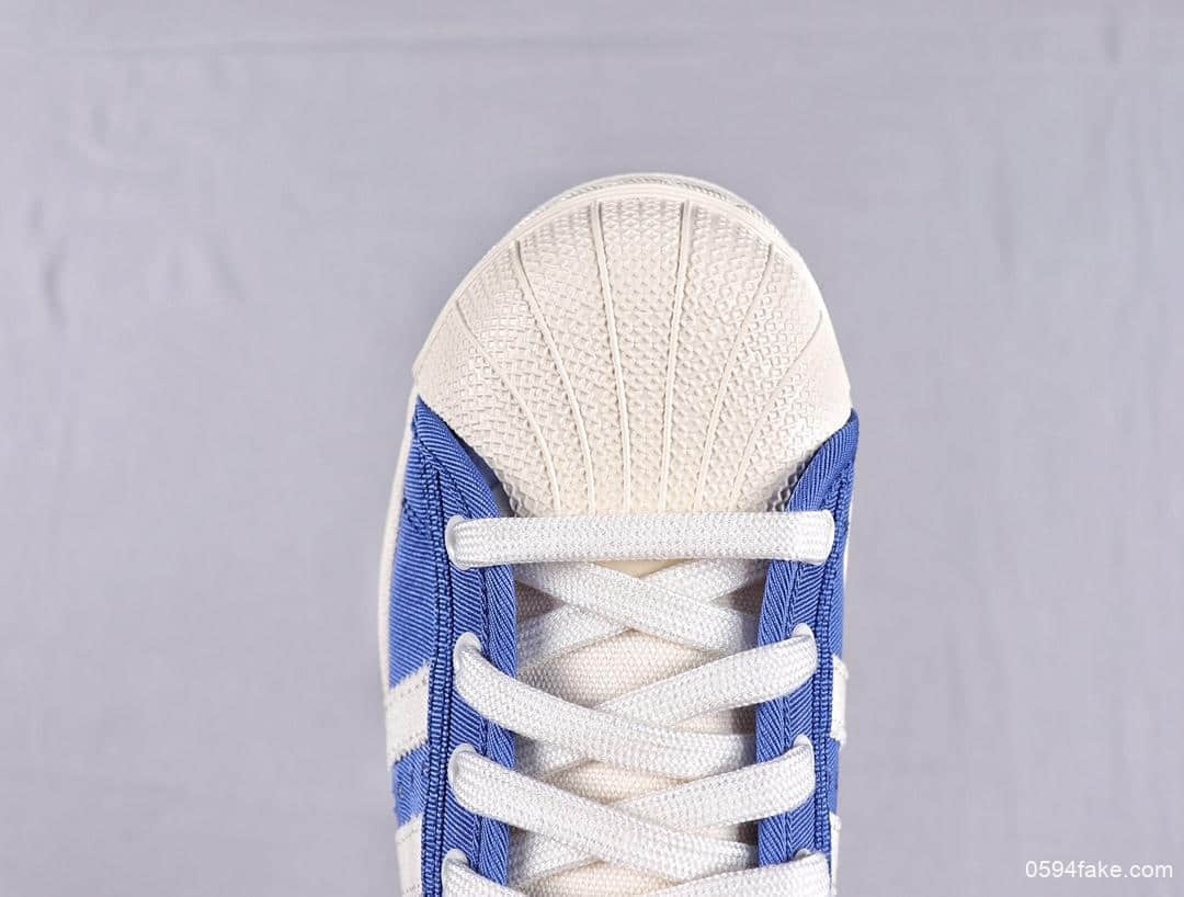 阿迪达斯Adidas Superstar 80s三叶草贝壳头渠道订单海外专供全鞋身顶级头层皮 货号：S82591