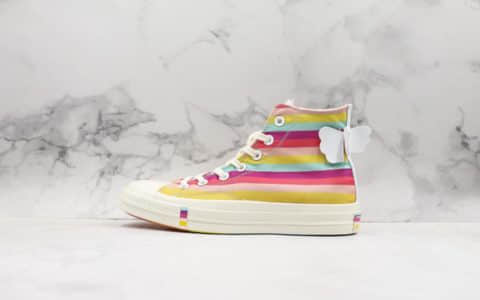 匡威CONVERSE Chuck Taylor 1970S经典三星标网红粉色翅膀正确软底蓝底原盒钢印鞋垫钢印全网目前唯一正确最高版本 货号：164666C