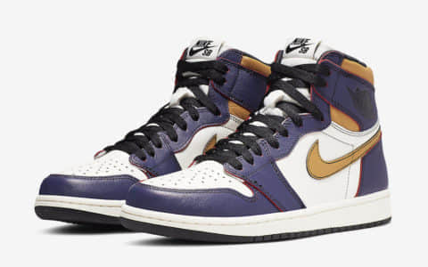 耐克联名乔丹高帮篮球鞋Nike SB x Air Jordan 1“LA to Chicago”即将补货！ 货号：CD6578-507