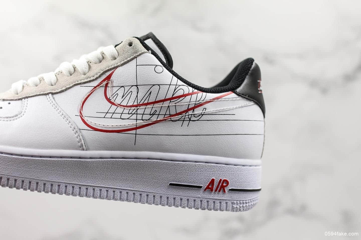 耐克NIKE AIR FORCE 1'07 TPU公司级版本AF1解构男女白色低帮运动板鞋新品首发独家实拍 货号：CK9257-100