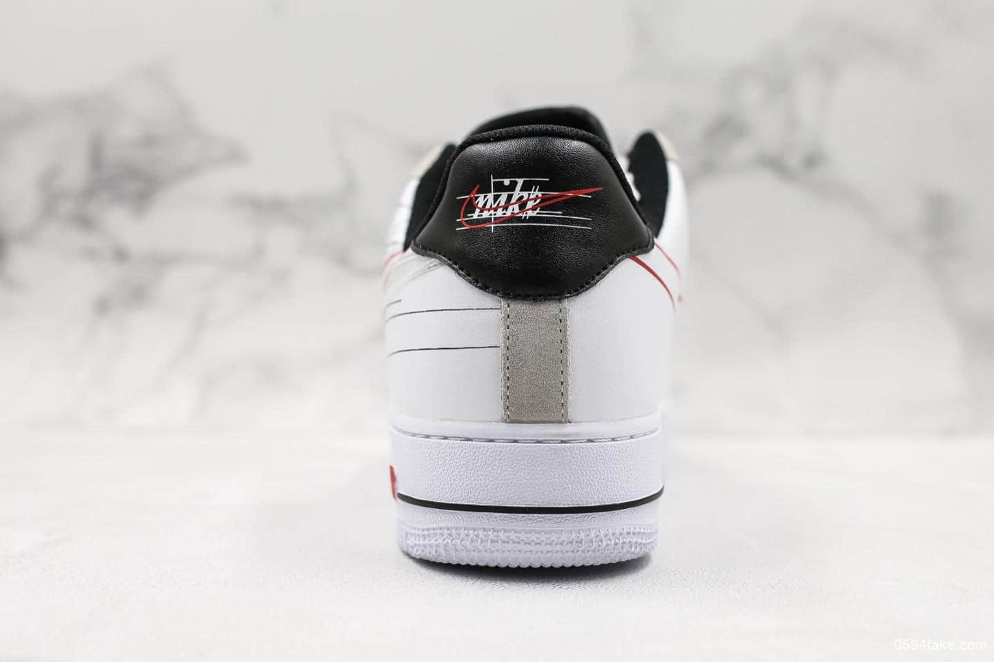 耐克NIKE AIR FORCE 1'07 TPU公司级版本AF1解构男女白色低帮运动板鞋新品首发独家实拍 货号：CK9257-100