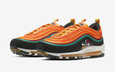 致敬Nike Sunburst经典标志！Nike Air Max 97“Sunburst”将于8月31日发售！ 货号：CK9399-001