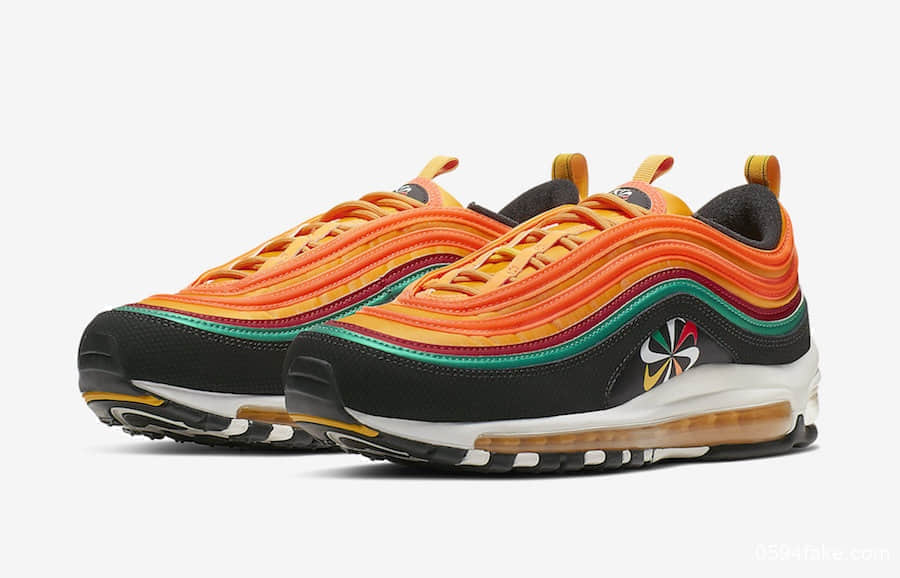 致敬Nike Sunburst经典标志！Nike Air Max 97“Sunburst”将于8月31日发售！ 货号：CK9399-001