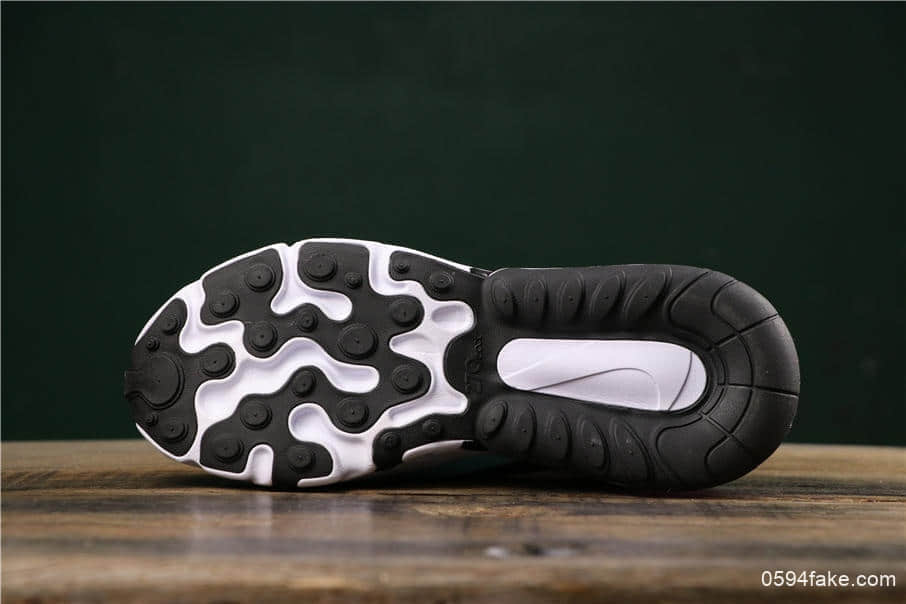 耐克Nike React Air Max 270公司级瑞亚高桥盾网纱系列机能半气垫跑步鞋 货号：AO4971-101