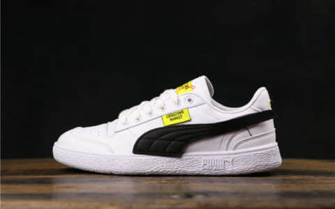 彪马联名款Chinatown Market x Puma Ralph Sampson Lo Black拉尔夫·桑普森系列低帮百搭休闲运动皮革板鞋公司级版本 货号：371089-01