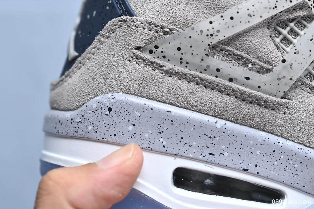 耐克Air Jordan 4 Georgetown PE乔丹4代AJ4代纯原版本中帮复古休闲运动文化实战篮球鞋 货号：AJ4-1043505