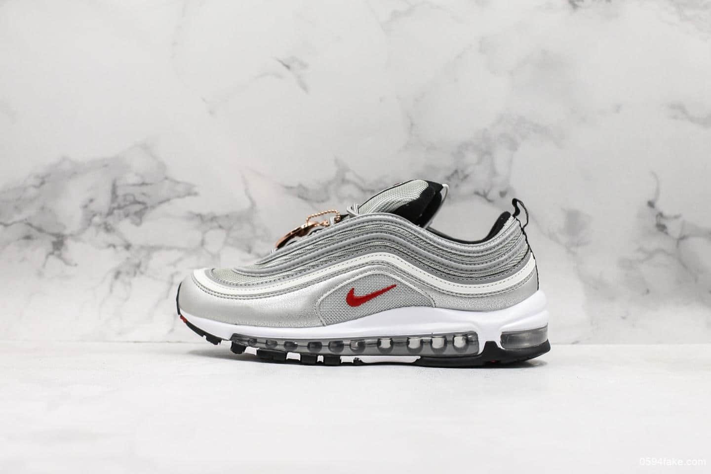 耐克NIKE AIR MAX 97公司级版本海外限定子弹复古全掌气垫休闲运动鞋细节完美区别市面先行版本 货号：884421-001