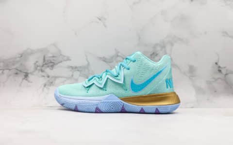 耐克Nike Kyrie 5纯原版本欧文5代官方限定配色透气针织全新实战缓震大底实战欧文5章鱼哥配色篮球鞋 货号：AO2919-409