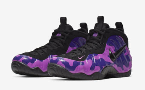 紫迷彩喷泡！酷炫十足！Nike Air Foamposite Pro“Purple Camo”后天发售！ 货号：624041-012