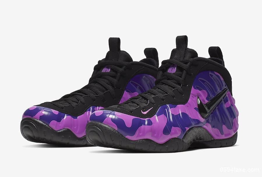 紫迷彩喷泡！酷炫十足！Nike Air Foamposite Pro“Purple Camo”后天发售！ 货号：624041-012