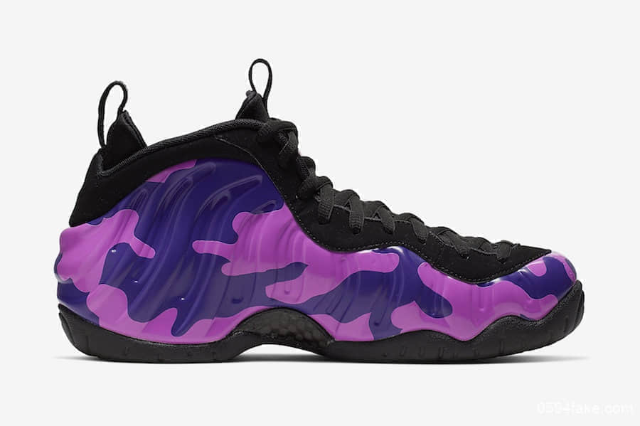 紫迷彩喷泡！酷炫十足！Nike Air Foamposite Pro“Purple Camo”后天发售！ 货号：624041-012