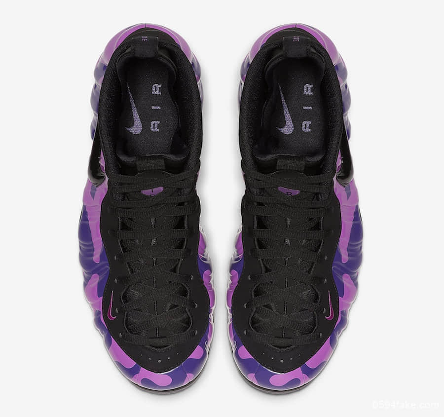 紫迷彩喷泡！酷炫十足！Nike Air Foamposite Pro“Purple Camo”后天发售！ 货号：624041-012