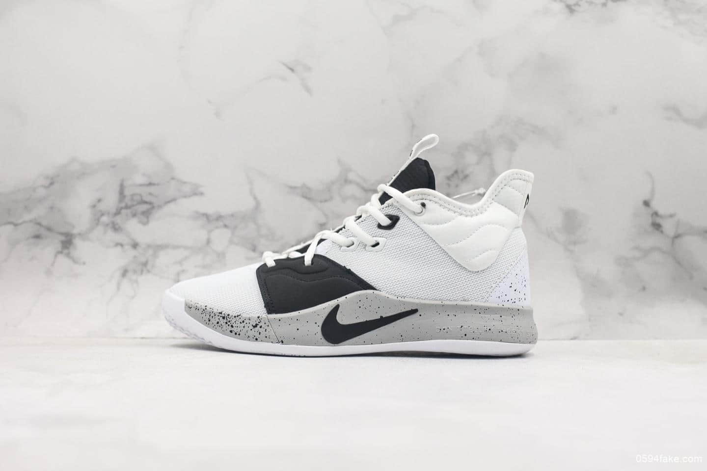 耐克Nike PG3 EP保罗乔治三代纯原版本Zoom气垫实战篮球鞋 货号：AO2608-101